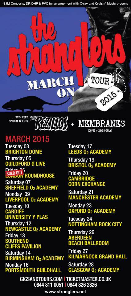 Stranglers March On Tour