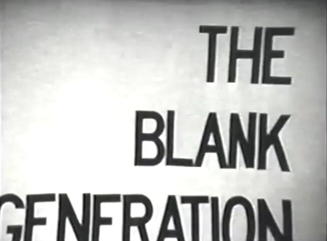 The Blank Generation title still